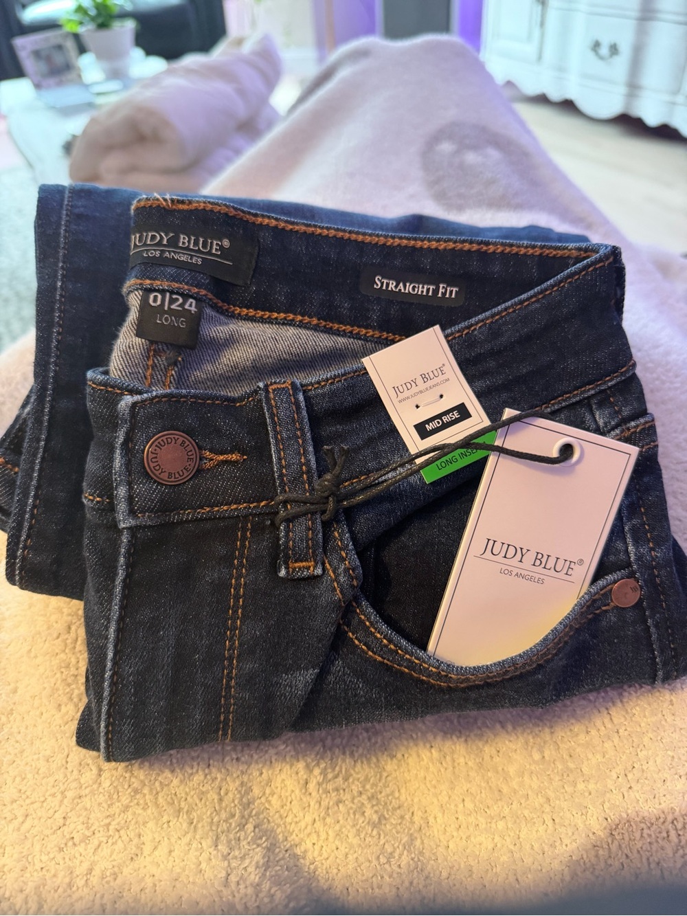 Judy Blue Dark Indigo Straight Fit Jeans